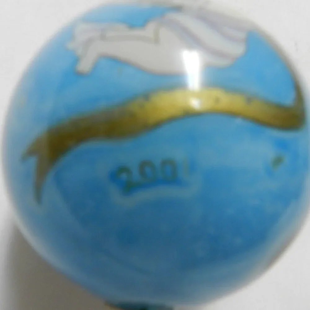 Li Bien Vintage 2001 Christmas Ornament Noel Angel blown glass Holidays w/ Box